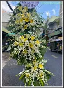 Kệ hoa viếng đám tang - HTL502